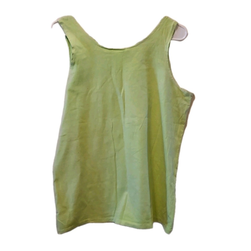 Fresh Produce  Martha Vineyard Lime Fish Tropical Tank top T Shirt Large - Picture 4 of 4
